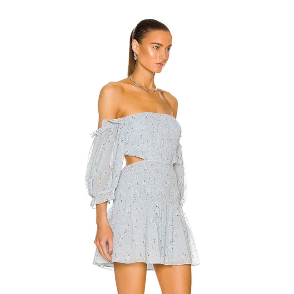 Self Portrait Floral Cut Out Mini Dress